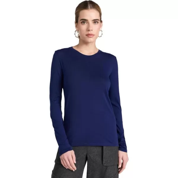 Vince Womens Essential Long Sleeve CrewCaspian