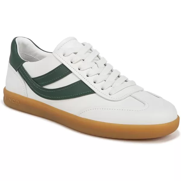 Chalk White/Pine Green Leather