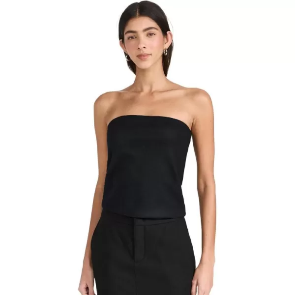 Vince Womens Raw Edge Strapless TopBlack