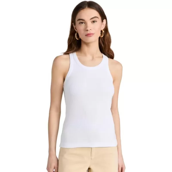 Vince Womens Scoop Neck TankOptic White