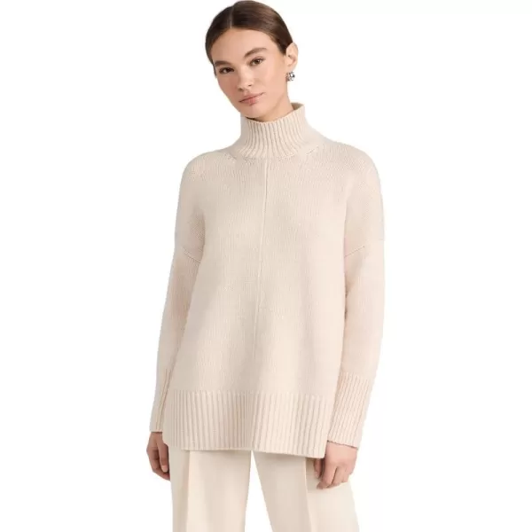 Vince Womens Trapeze Turtleneck SweaterH Latte