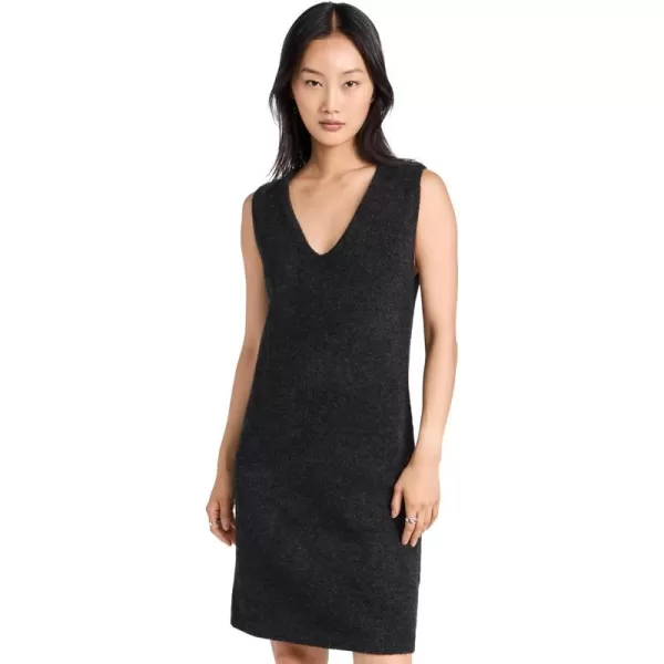 Vince Womens V Neck Tank Sweater DressH Charcoal