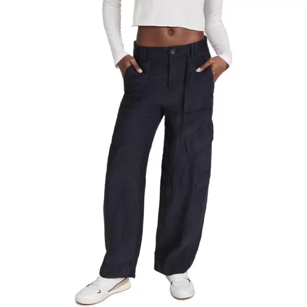 Vince Womens Wide Leg Cargo PantCoastal