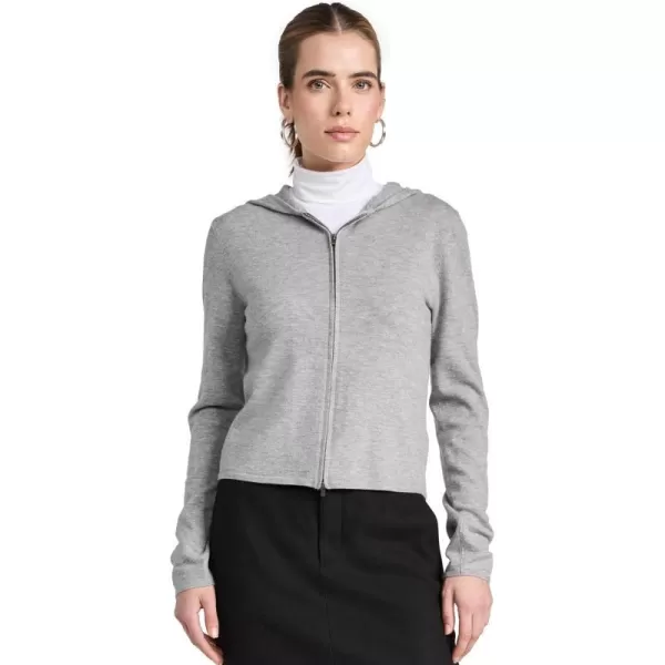 Vince Womens Zip HoodieSilver Dust