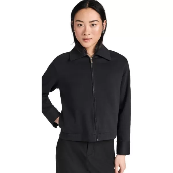 Vince Womens Zip Up Collared JacketBlack