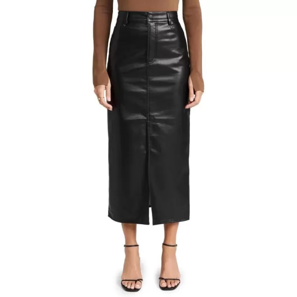 WAYF Womens 5 Pocket Midi SkirtBlack