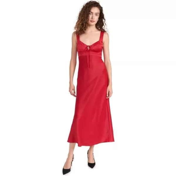 WAYF Womens Cupped Midi DressRed