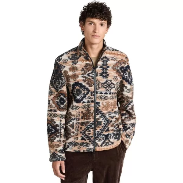 Wax London Mens Cozi JacketBeigeNavy