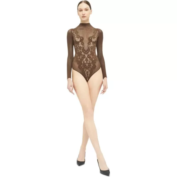 Wolford Flower Lace String Body For WomenUmber