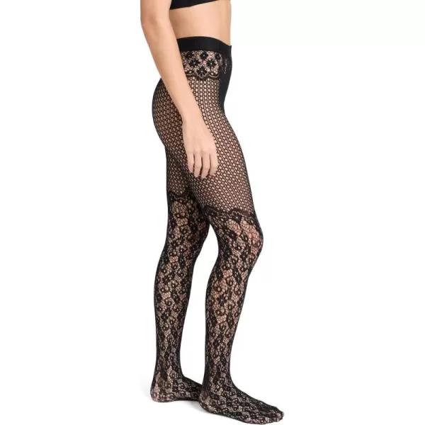 Wolford Flower Lace Tights For WomenBlack