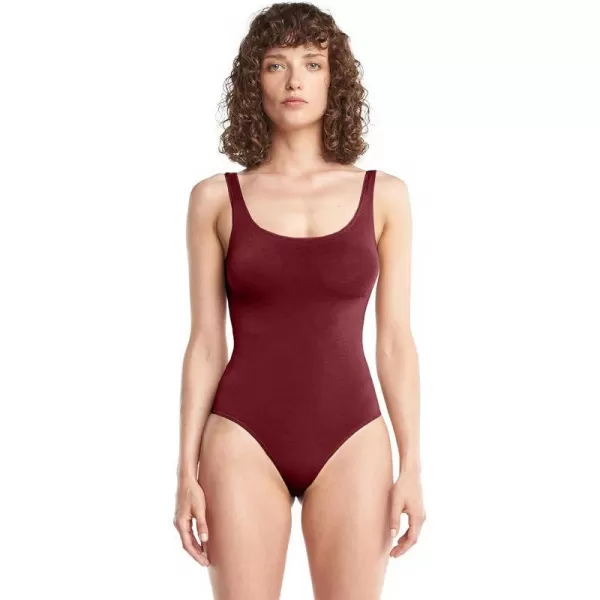 Wolford Jamaika String Body for Women Seamless Comfortable Bodysuit Tank Top Ideal for Layering under Tight Fitting JacketsSoft Cherry