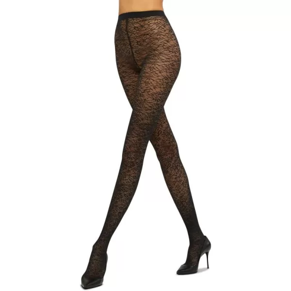 Wolford Womens Floral Jacquard TightsBlack