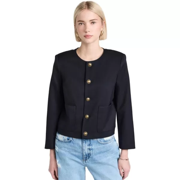 Womens Button Front JacketNavy