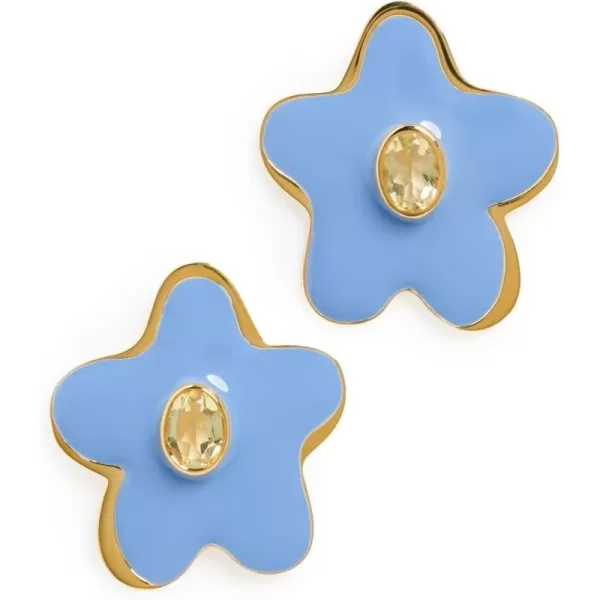 Womens Camilo Stud Earrings In PeriwinkleBlue