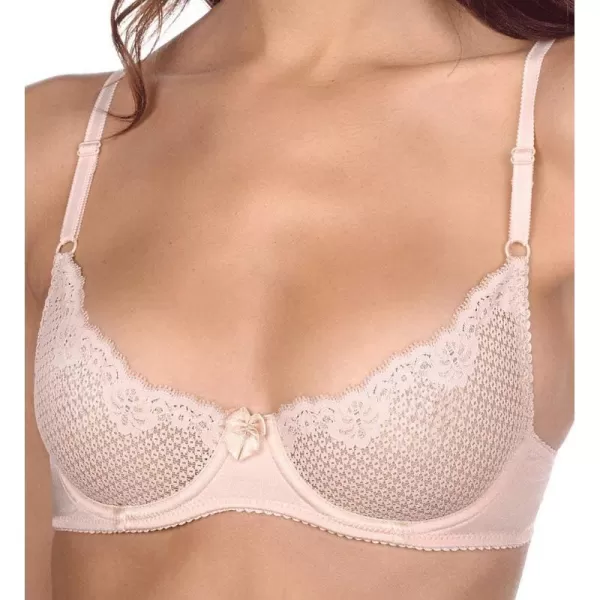 Womens Duet Lace Underwire Demi BraBeige