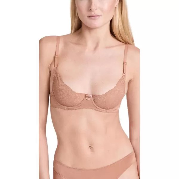 Womens Duet Lace Underwire Demi BraCaramel