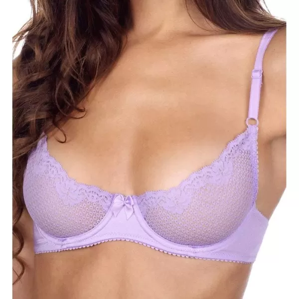 Womens Duet Lace Underwire Demi BraLilac