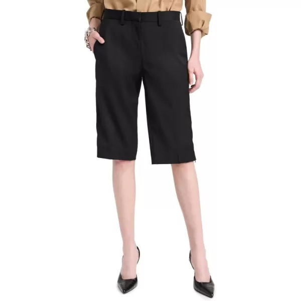 Womens Flat Front ShortsBlack