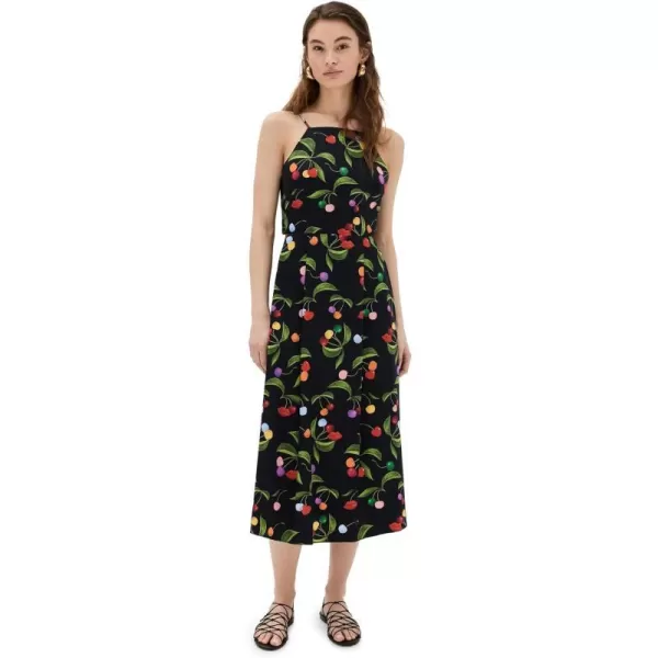 Womens Goreti Cotton DressCherry  Black