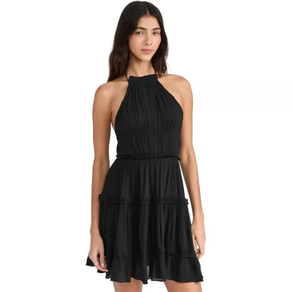 Womens Halter Mini DressBlack