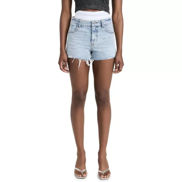 Womens High Rise ShortsPebble Bleach