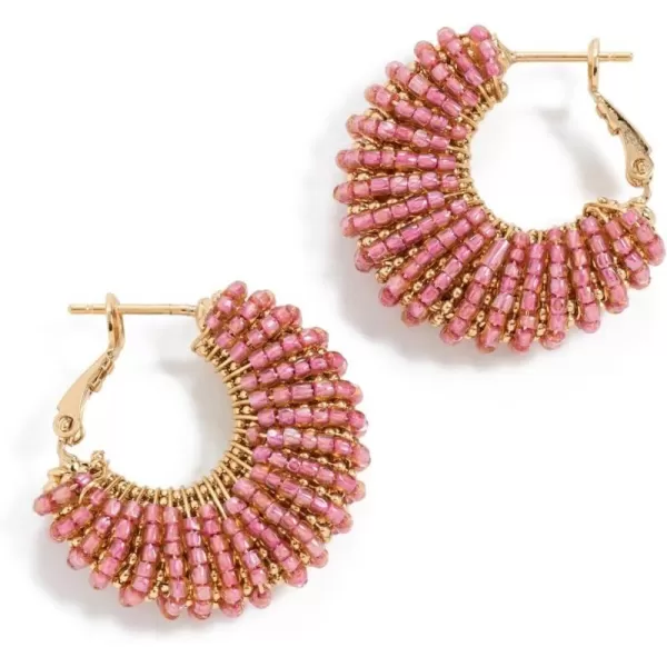 Womens Izzia Hoop EarringsGoldPink