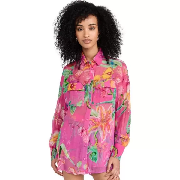 Womens Megan Long Sleeve ShirtPink Floral