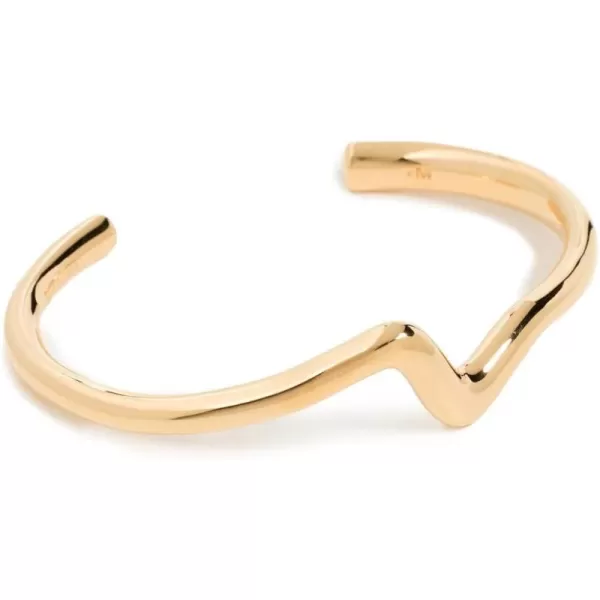 Womens Molten Cuff BraceletGold