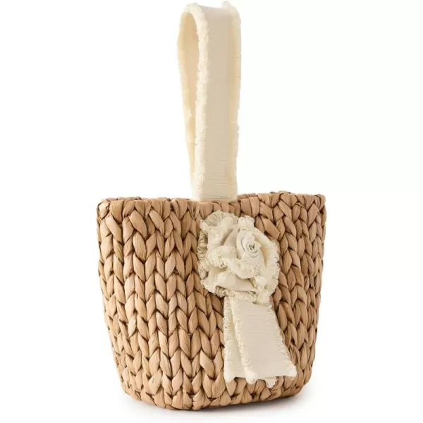 Womens Petite Isla Bahia Basket Fleur BagIvory