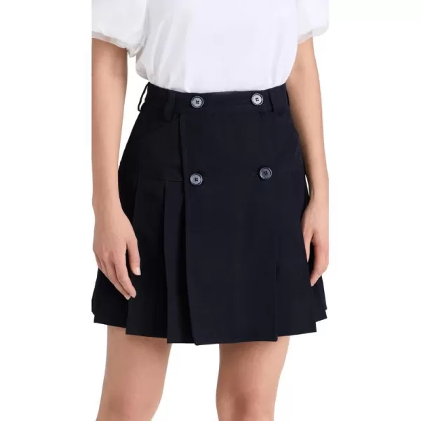 Womens Pleated Mini KiltNavy