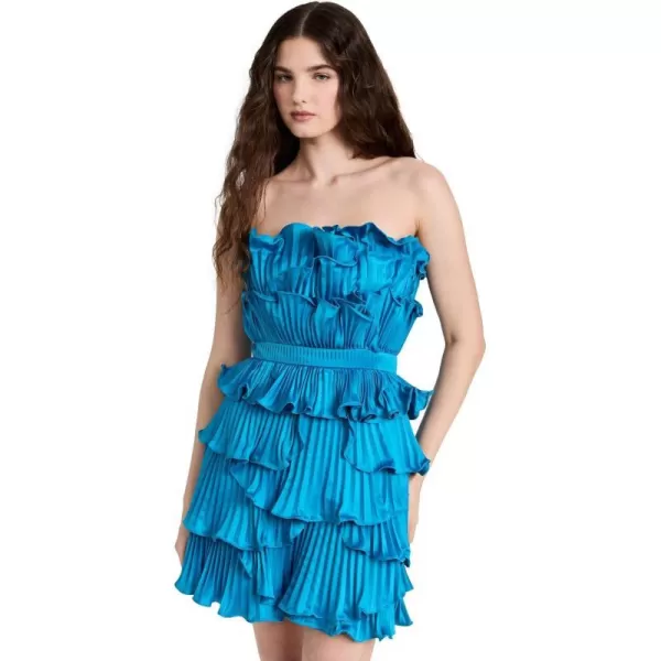 Womens Reed Pleated Shell DressBlue Surf