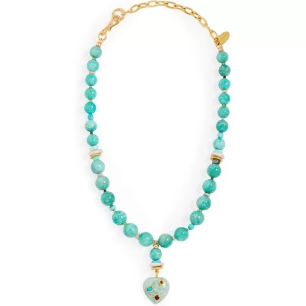 Womens Rincon Heart NecklaceTurquoise