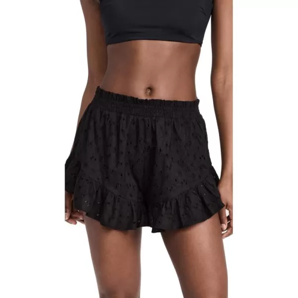 Womens Ruffle ShortsBlack