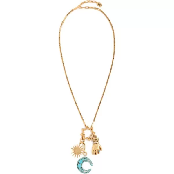 Womens Starburst NecklaceGold