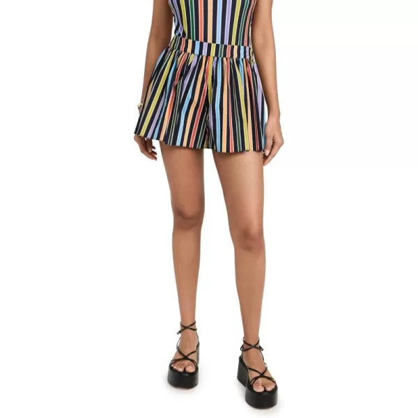 Womens Teagan ShortsBlack Multi Stripe