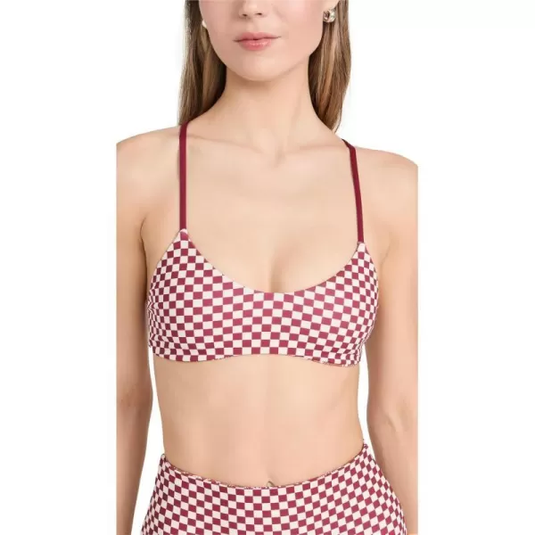 Womens The Reversible Bralette Bikini TopRuby CheckGolden Sands Oasis