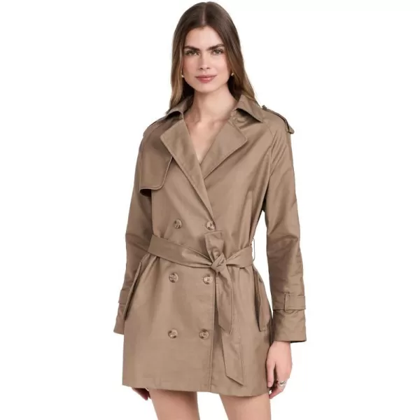 Womens Trencherous Mini CoatBeige