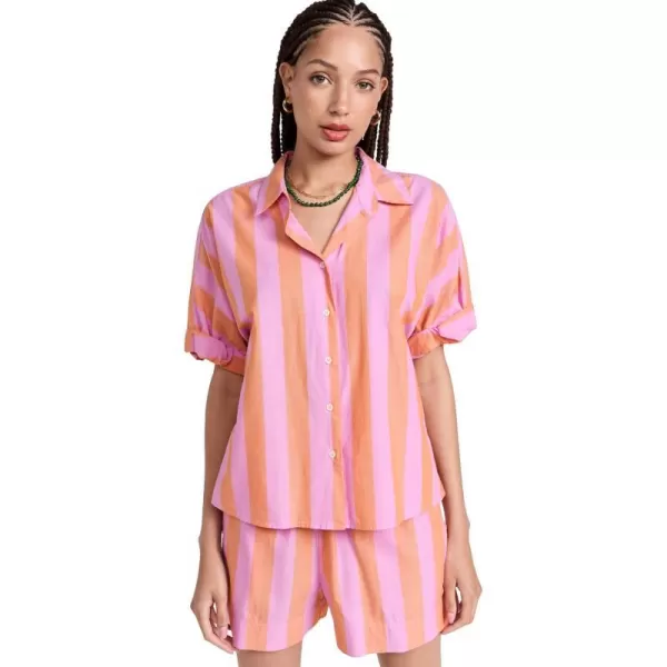 XIRENA Womens Teddy ShirtPomelo Stripe