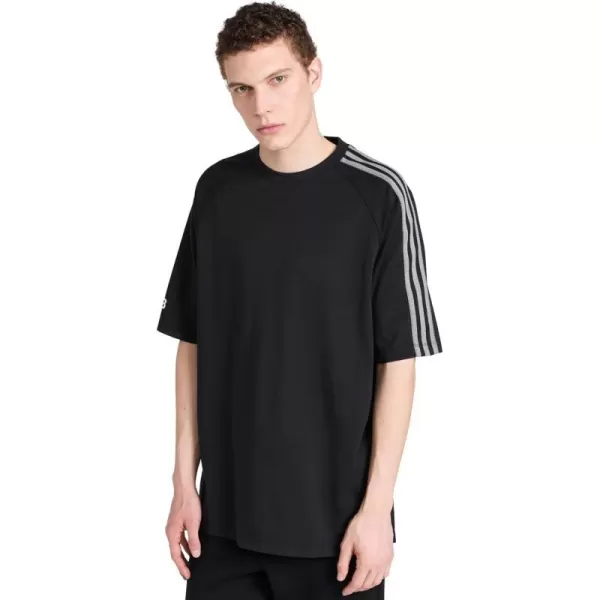 Y3 Mens 3S Short Sleeve TeeBlackOff White