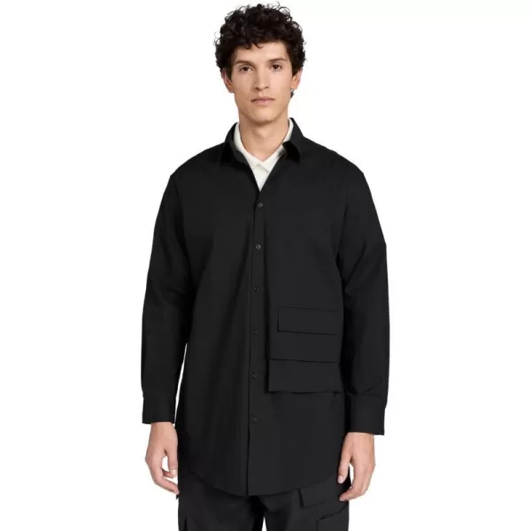 Y3 Mens Button Up ShirtBlack