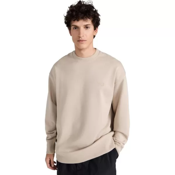 Y3 Mens Crew SweatshirtClay Brown 