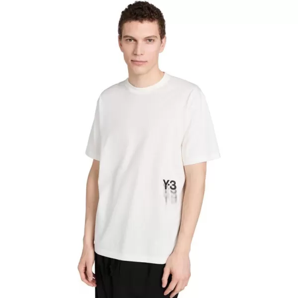 Y3 Mens GFX Short Sleeve TeeOffwhite