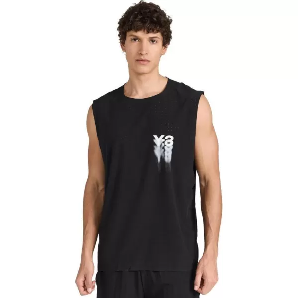 Y3 Mens M Run TankBlack