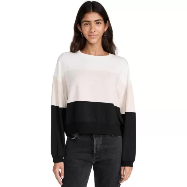 Z SUPPLY Womens Colorblock Modal SweatshirtBlack