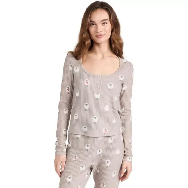 Z SUPPLY Womens Fireside Sheep TopBurlap