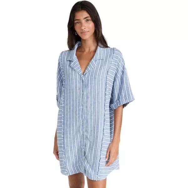 Z SUPPLY Womens Jayden Striped DressMarina Blue