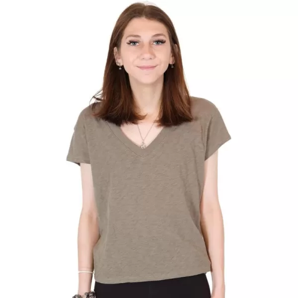 Z SUPPLY Womens Modern V Neck TeeEvergreen