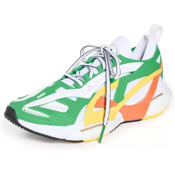 adidas by Stella McCartney Solarglide Shoes WomensGreenWhiteSemi Impact Orange