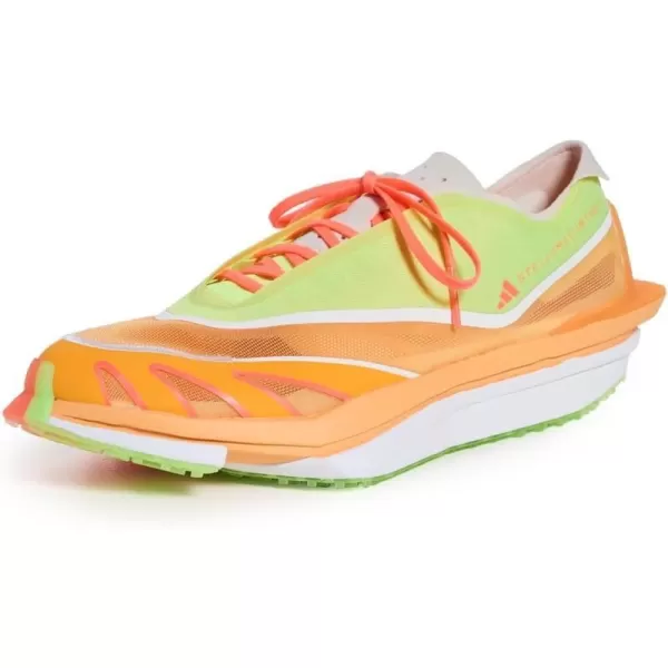 adidas by Stella McCartney Womens Earthlight Running SneakersSignal GreenHazy OrangeWhite