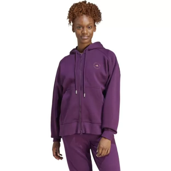 adidas by Stella McCartney Womens Full Zip HoodieRed Night